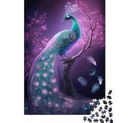 Arte del Pavo de fantasía Paquete De 1000 Piezas Papel Ecológico Personas Que Aman Entrenamiento Cerebral Fácil Limpiar Noche De Juegos En Familia 52x38cm/1000pcs