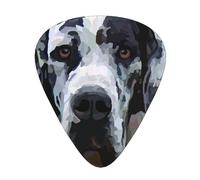 Arte del perro gran danés,12 púas de guitarra, 3 grosores diferentes para guitarra acústica, bajo y ukelele