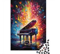 Arte del Piano Abstracto Rompecabezas 1000 Piezas Adultos Juego Difícil Navidad Regalo DIY Papel Decoración Familiar 52x38cm/1000pcs