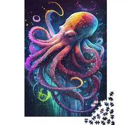 Arte del Pulpo Vibrante 1000 Piezas Stock De Cartas Premium Rompecabezas Clásicos Pareja Socios Alivio del Estrés Decoración De Paredes Paquete De Valor 38x26cm/1000pcs