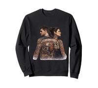 Arte del Tatuaje de Dos Almas una Tinta Sudadera