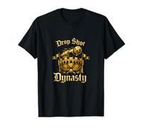 Arte Deportivo Drop Shot Dynasty Pickleball Retro Castle Camiseta
