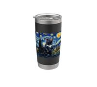 Arte Diablo De Tasmania Van Gogh Vaso térmico de acero inoxidable de doble pared
