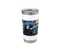 Arte Diablo De Tasmania Van Gogh Vaso térmico de acero inoxidable de doble pared