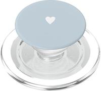 Arte Digital Minimalista del corazón Dibujado a Mano Azul Pastel PopSockets PopGrip para MagSafe