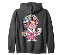 Arte Divertido de café matutino para Mujer trabajadora Sudadera con Capucha