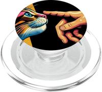 Arte Divertido de Gato de la Parodia de Miguel Ángel PopSockets PopGrip para MagSafe