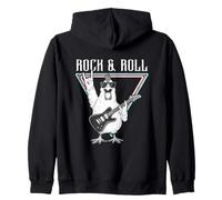 Arte Divertido de Guitarra Rock & Roll Chicken Sudadera con Capucha