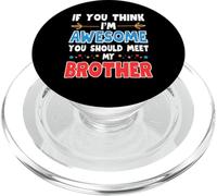Arte divertido de hermano para hombres y niños Big Brother 2026 PopSockets PopGrip para MagSafe