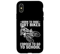 Arte Divertido de la Bici de la Suciedad para niños y niñas Motocross Dirt Bike Rider Carcasa para iPhone X/XS