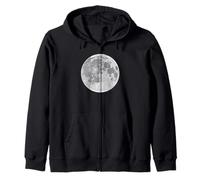 Arte Divertido de Luna para Hombres, Mujeres, niños, Luna Llena, Ciencia Espacial Sudadera con Capucha
