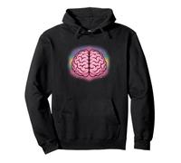 Arte Divertido y Bonito de Cerebro Brillante Sudadera con Capucha
