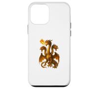 Arte Dragón Hidra Respirando Fuego Tres Monstruos Cuello Largo Carcasa para iPhone 12 Mini