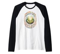 Arte ecológico del Día de la Tierra, no Hay Planeta B - Camiseta Manga Raglan