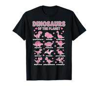 Arte Educativo de Dinosaurios para jóvenes exploradores Camiseta