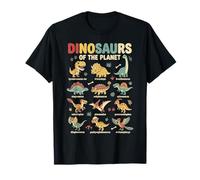 Arte Educativo de Dinosaurios para jóvenes exploradores Camiseta