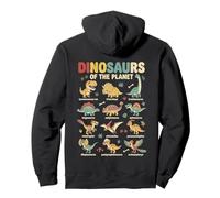 Arte Educativo de Dinosaurios para jóvenes exploradores Sudadera con Capucha