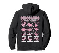 Arte Educativo de Dinosaurios para jóvenes exploradores Sudadera con Capucha