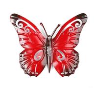 Arte elegante de la pared de la mariposa del metal para los espacios al aire libre, decoración encantadora del patio (B)