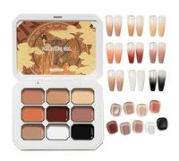 Arte En Gel Sólido - 9 Colores Gel de Pintura Degradado - Suministros De Belleza Secado Rápido Resistente Para Salón Bodas Viaje Hogar Citas