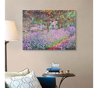 Arte en lienzo Claude Monet El jardín del artista en Giverny Arte en lienzo Pintura Obra de arte Imagen Decoración de pared moderna Decoración para el hogar 40x60cmx1pcs Sin marco