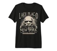 Arte en Marfil de Bigfoot 1800 Sasquatch de Lake Placid, Nueva York Camiseta Premium