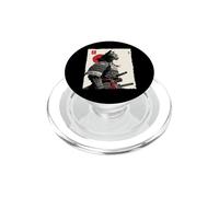 Arte en Tinta Samurai Cat Warrior Ink Kawaii Anime Cat Samurai PopSockets PopGrip para MagSafe
