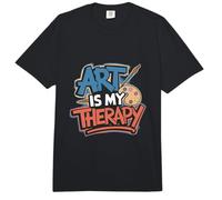 Arte es mi Terapia Artista Pintor Pintura Colorida Comfort Colors Adult Heavyweight T-Shirt