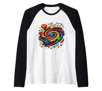 Arte Espacial Candy Galaxy Postres Camiseta Manga Raglan