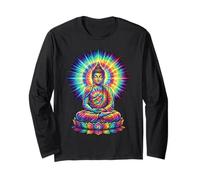 Arte Espiritual de Buda Colorido para Meditación Manga Larga