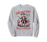 Arte Esqueleto Vaquero Día de los Muertos - Retro Sudadera