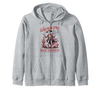 Arte Esqueleto Vaquero Día de los Muertos - Retro Sudadera con Capucha