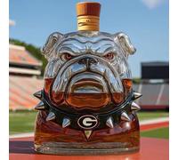 Arte Estatua - 300ML Decantador Whisky, Decantador De Whisky Con Forma De Bulldog En 3D, Botella De Whisky De Cristal Con Forma De Animal Divertido, Ideal Para Guardar Licores(*3)