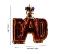Arte Estatua - 300ML Decantador Whisky, Decantador De Whisky De Vidrio 3D Novedoso, Botella De Whisky Con Forma De DAD, Botellas De Vino Vacías Creativas Para Almacenar Licores(E)