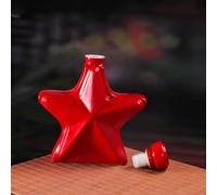 Arte Estatua - Decantador Whisky, Botella De Cerámica Con Forma De Estrella De Cinco Puntas, Frasco Decorativo Hermético, Adorno Creativo Para Botella De Whisky(B,500ml)