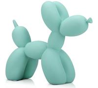 Arte Estatua - Escultura Decorativas, 3D Figura De Perro Con Globo De Resina Tallada, Artesanía Creativa, Linda Estatua Con Forma De Animal, Decoración Moderna De Escritorio Para El Hogar.(Blue)