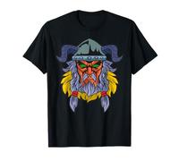 Arte facial de guerrero vikingo mítico Camiseta
