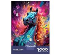 Arte fantástico con Caballos 1000 Piezas Set De Puzzle Puzzle Cartón Extra Grueso - Antiestrés Y Viajes, Entrena El Cerebro para 12+ Años 70x50cm/1000pcs