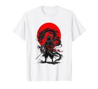 Arte fantástico de Shadow Ronin Dragon Crimson Ink Warrior Camiseta