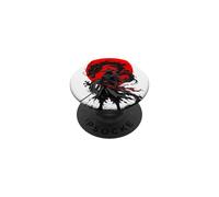 Arte fantástico de Shadow Ronin Dragon Crimson Ink Warrior PopSockets PopGrip Adhesivo