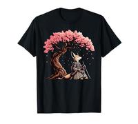 Arte Fennec Samurai Japonés Guerrero Estética Ukiyo-e Camiseta