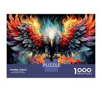 Arte Fiery Phoenix 1000 Piezas Puzzle Adulto - Cartón Grueso Y Duradero & Puzzle Entrenamiento Cerebral mítico Brillo Vibrante - para Amantes De Los Puzzles 70x50cm/1000pcs Regalo De Cumpleaños