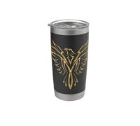 Arte Firebird Rising Phoenix Vaso térmico de acero inoxidable de doble pared