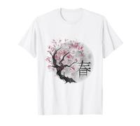 Arte floral abstracto con flores rosas y rojas Camiseta