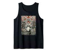 Arte Floral Brujo, Mujer mística, Gato Negro, jardín Camiseta sin Mangas