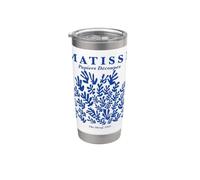 Arte floral icónico de Henri Matisse The Sheaf Cut-Out Vaso térmico de acero inoxidable de doble pared