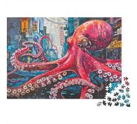 Arte Floral Jirafa Rompecabezas DIY 1000 Piezas Cartón Extra Grueso para Familias, Juego Divertido, Linda Decoración, Regalo De Cumple Todas Las Edades 38x26cm/1000pcs