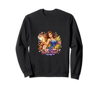 Arte Floral mágico de la Mujer empoderada de Marzo Sudadera