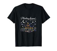Arte Floral Plant Dreams Cottagecore Plant Parent con Forma de Estrella Camiseta