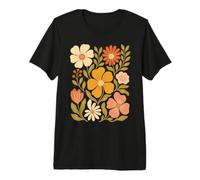 Arte Floral Vintage Boho Floral Bloom Camiseta Premium